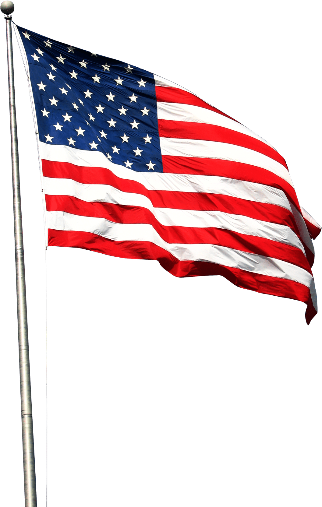 US Flag on a flagpole
